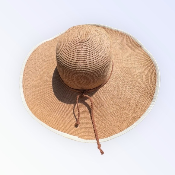 🌻Big Fun Wide Brim Floppy Hat {Outdoors Beach Pool Summer} 56-58 cm EUC - Picture 10 of 12